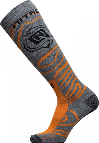 Nitro Mens Cloud 3 Socks - grey-orange