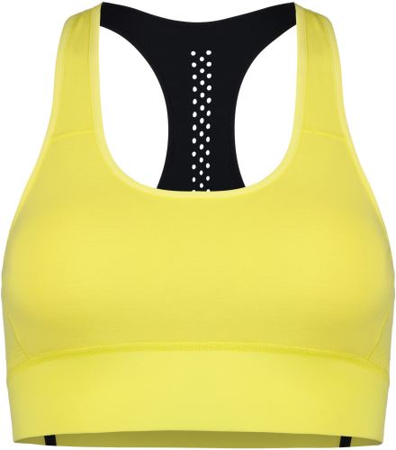 Mons Royale Stratos Merino Shift Sports Bra - lemonade