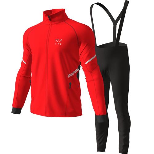 Halti Seefeld M XCT Softshell - červená/černá