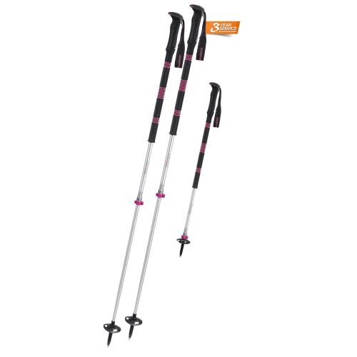 Komperdell Contour Titanal 2 Foam Compact 105-130cm - stříbrná/růžová