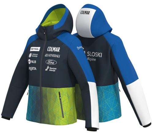 Colmar Ladies Ski Jacket Replica 2593 - blackboard-mirage blue-wasabi