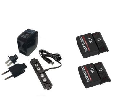 Hotronic Spare part SET 1 pair Battery XLP 1P Power + 1 pc recharger